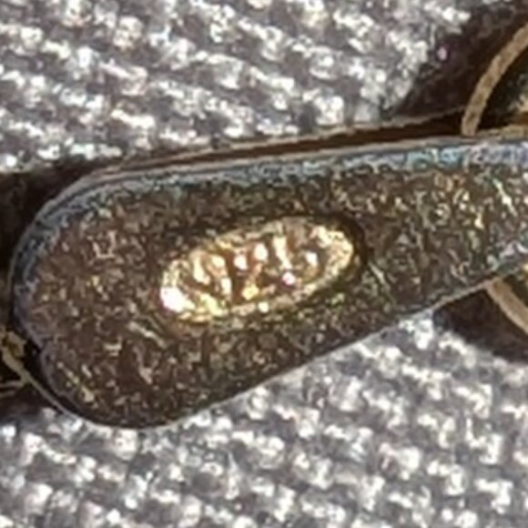 Artisan Brass Fish Pendant Necklace 925 Sterling Silver Italy Chain 5504 - Picture 6 of 7